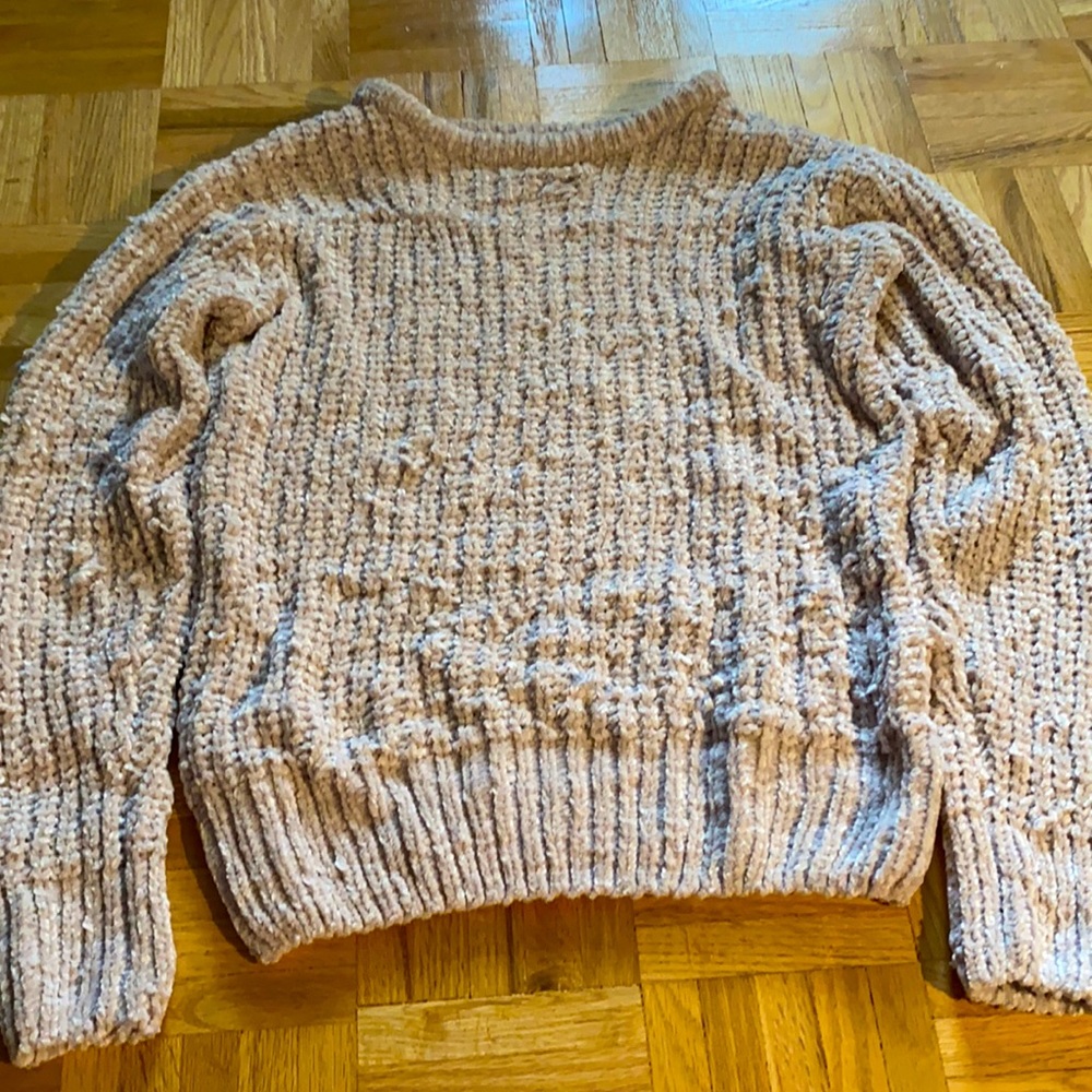 Cream coloured knit sweater from Bluenotes.